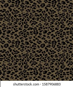 seamless leopard pattern, animal print.