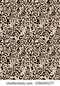 seamless leopard pattern, animal print.