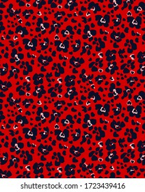 Seamless leopard pattern, animal print.