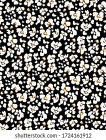 Seamless leopard pattern, animal print.