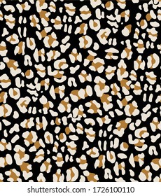 Seamless leopard pattern, animal print.