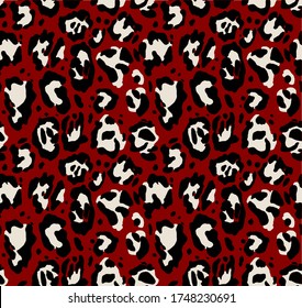 Seamless leopard pattern, animal print.