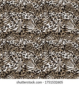 seamless leopard pattern, animal print.