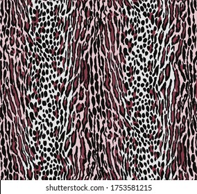 Seamless leopard pattern, animal print.