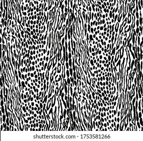 Seamless leopard pattern, animal print.