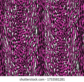 Seamless leopard pattern, animal print.