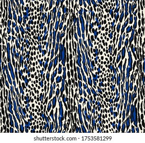 Seamless leopard pattern, animal print.