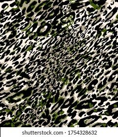 Seamless leopard pattern, animal print.