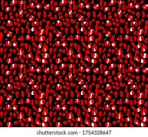 Seamless leopard pattern, animal print.