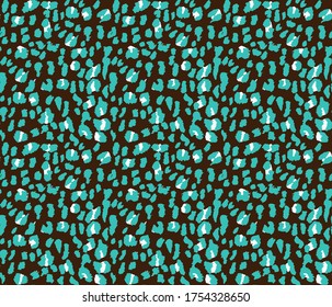 Seamless leopard pattern, animal print.