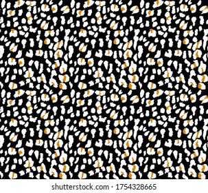 Seamless leopard pattern, animal print.
