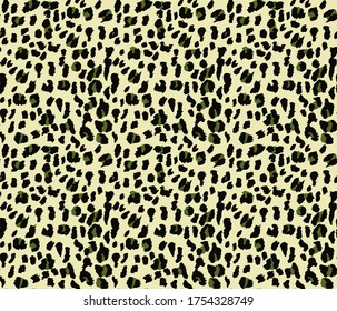 Seamless leopard pattern, animal print.