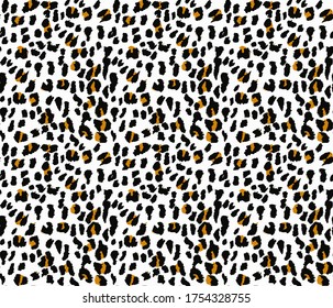 Seamless leopard pattern, animal print.