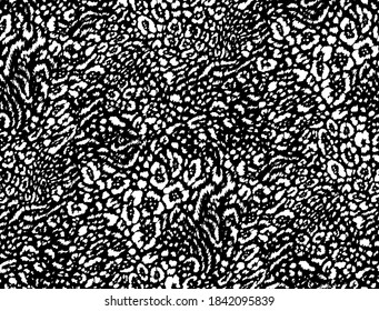 Seamless leopard pattern, animal print.