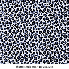 Seamless leopard pattern, animal print.