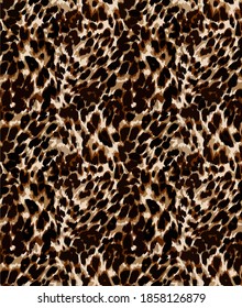 Seamless leopard pattern, animal print.