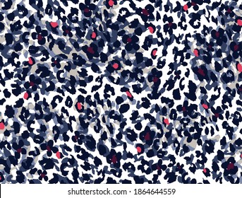 Seamless leopard pattern, animal print.