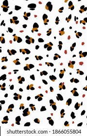 Seamless leopard pattern, animal print.
