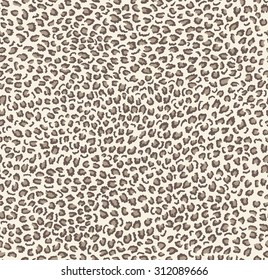 Seamless leopard pattern. Brown animal background.