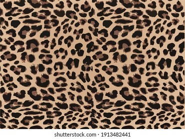 Seamless leopard pattern can be used for graphic design textile design or web design.