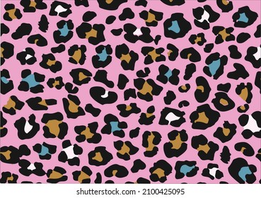 Seamless leopard pattern can be used for graphic design textile design or web design.