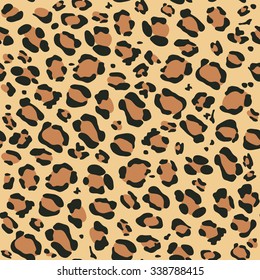 Seamless leopard pattern can be used for graphic design, textile design or web design.