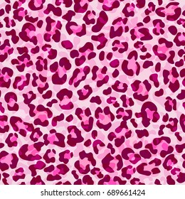 Seamless leopard pattern can be used for graphic design textile design or web design.