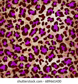 Seamless leopard pattern can be used for graphic design textile design or web design.