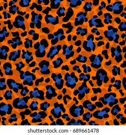 Seamless leopard pattern can be used for graphic design textile design or web design.