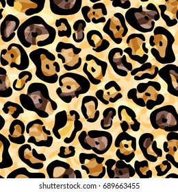 Seamless leopard pattern can be used for graphic design textile design or web design.