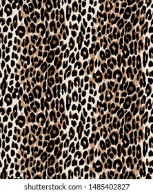 seamless leopard pattern design vector