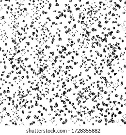 Seamless leopard pattern. Freehand ink brush strokes. Modern monochrome texture. Simple texture. Vector illustration