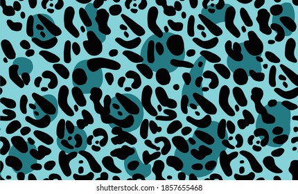  Seamless leopard pattern. Modern vector design