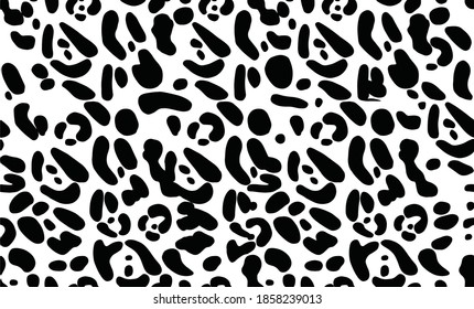  Seamless leopard pattern. Modern vector design