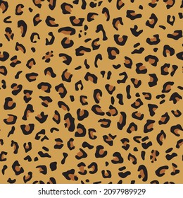 Seamless leopard pattern. Pattern for paper, fabric.