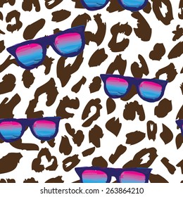 Seamless leopard pattern. Leopard pattern, repeating background