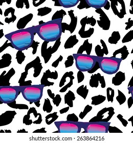 Seamless leopard pattern. Leopard pattern, repeating background