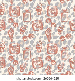 Seamless leopard pattern. Leopard pattern, repeating background