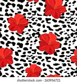 Seamless leopard pattern. Leopard pattern, repeating background