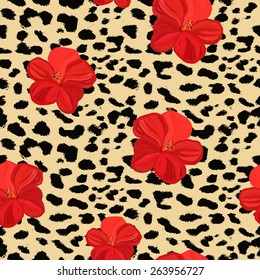 Seamless leopard pattern. Leopard pattern, repeating background