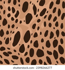 seamless leopard pattern stylish vector design	