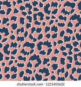 Seamless leopard pattern for textile design / Vector illustration