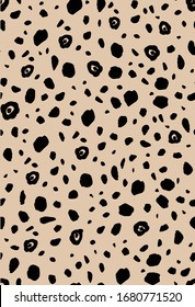 Seamless Leopard Pattern for textile print,fabric design.