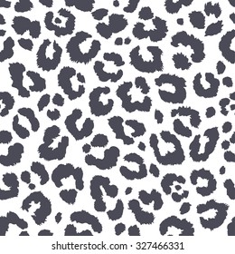 Seamless leopard pattern. Vector.