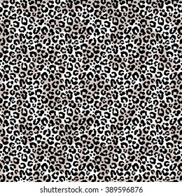 Seamless leopard pattern. Vector.