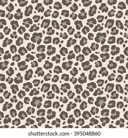 Seamless leopard pattern. Vector. 