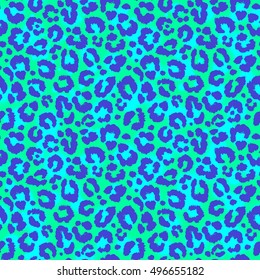 Seamless leopard pattern. Vector.