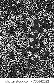 Seamless leopard pattern. Vector.