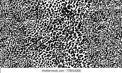 Seamless leopard pattern. Vector.