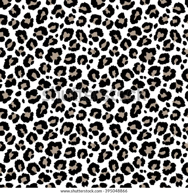 Seamless Leopard Pattern Vector Stock Vector (Royalty Free) 395048866